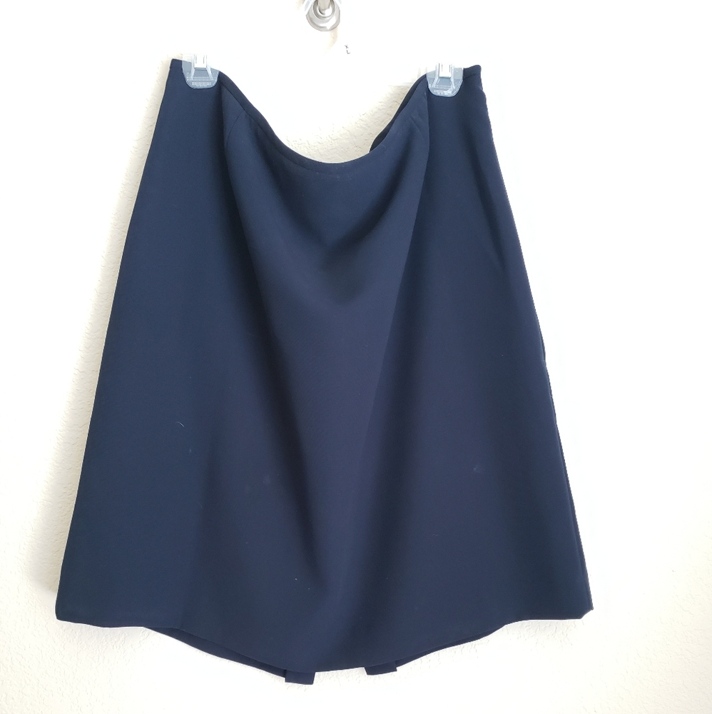 Lined Business Separate Navy Blue Skirt